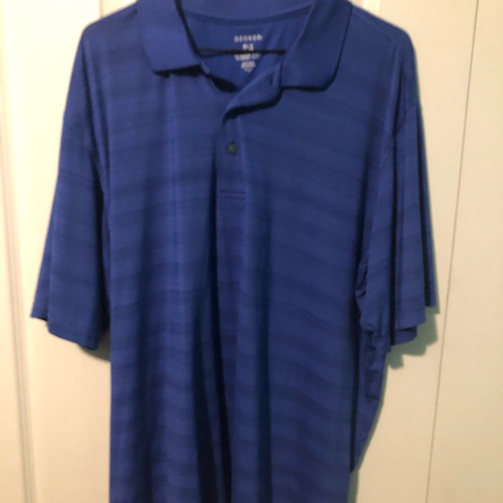 George Men's Striped Navy Polo Shirt